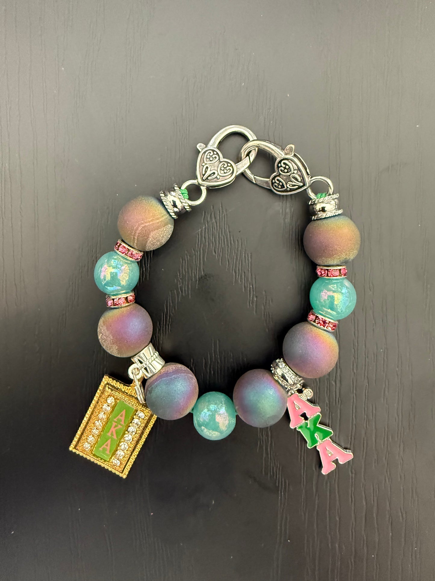 AK045- Alpha Kappa Alpha Charm Bracelet - G39