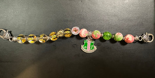 AK013 - Alpha Kappa Alpha Charm Bracelet