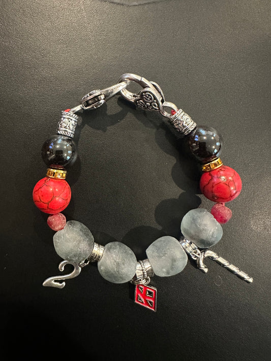 KA018. Kappa Alpha Psi Charm Bracelet - Deuce Klub