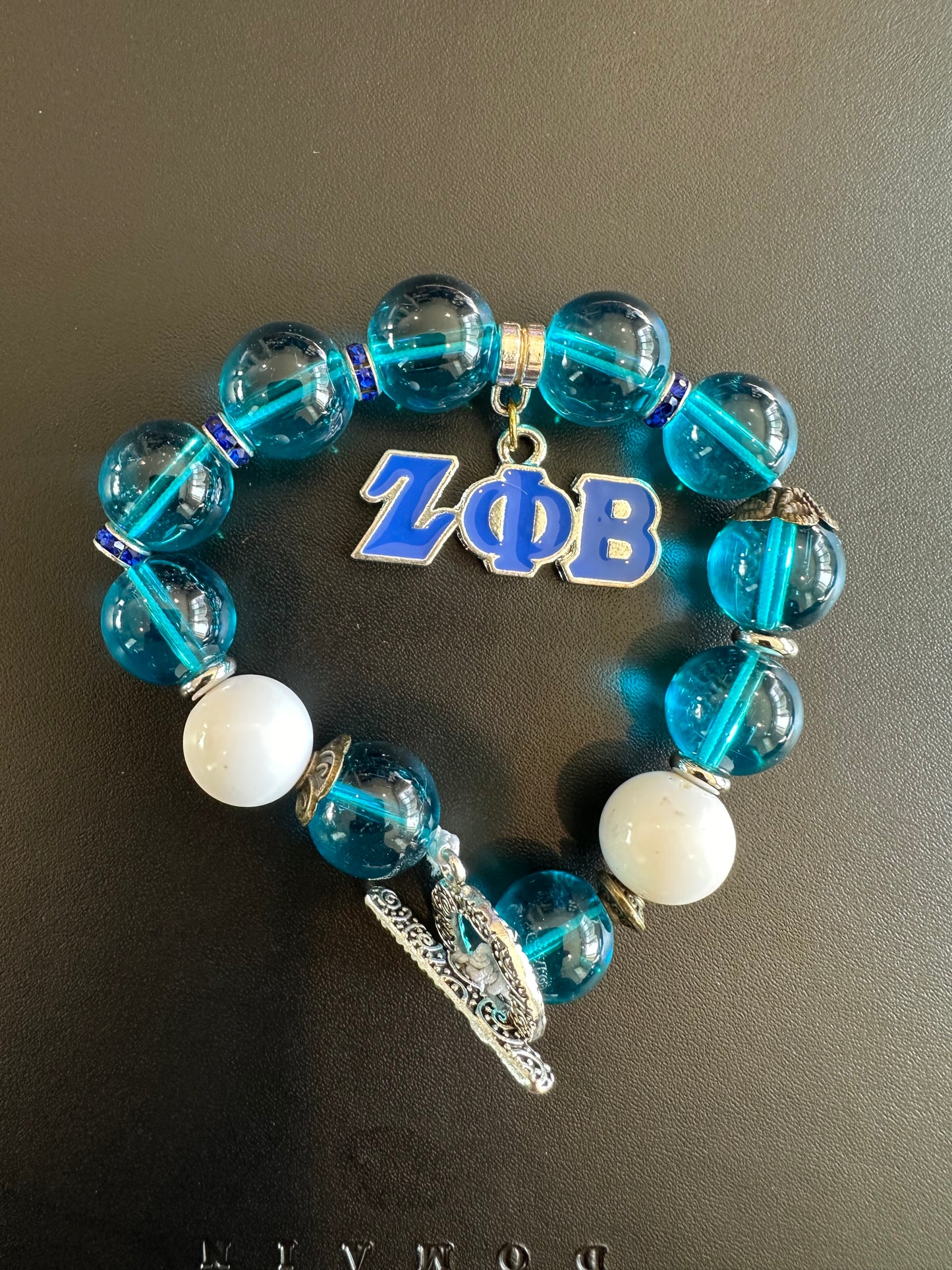 ZE007 - Zeta Phi Beta Charm Bracelet