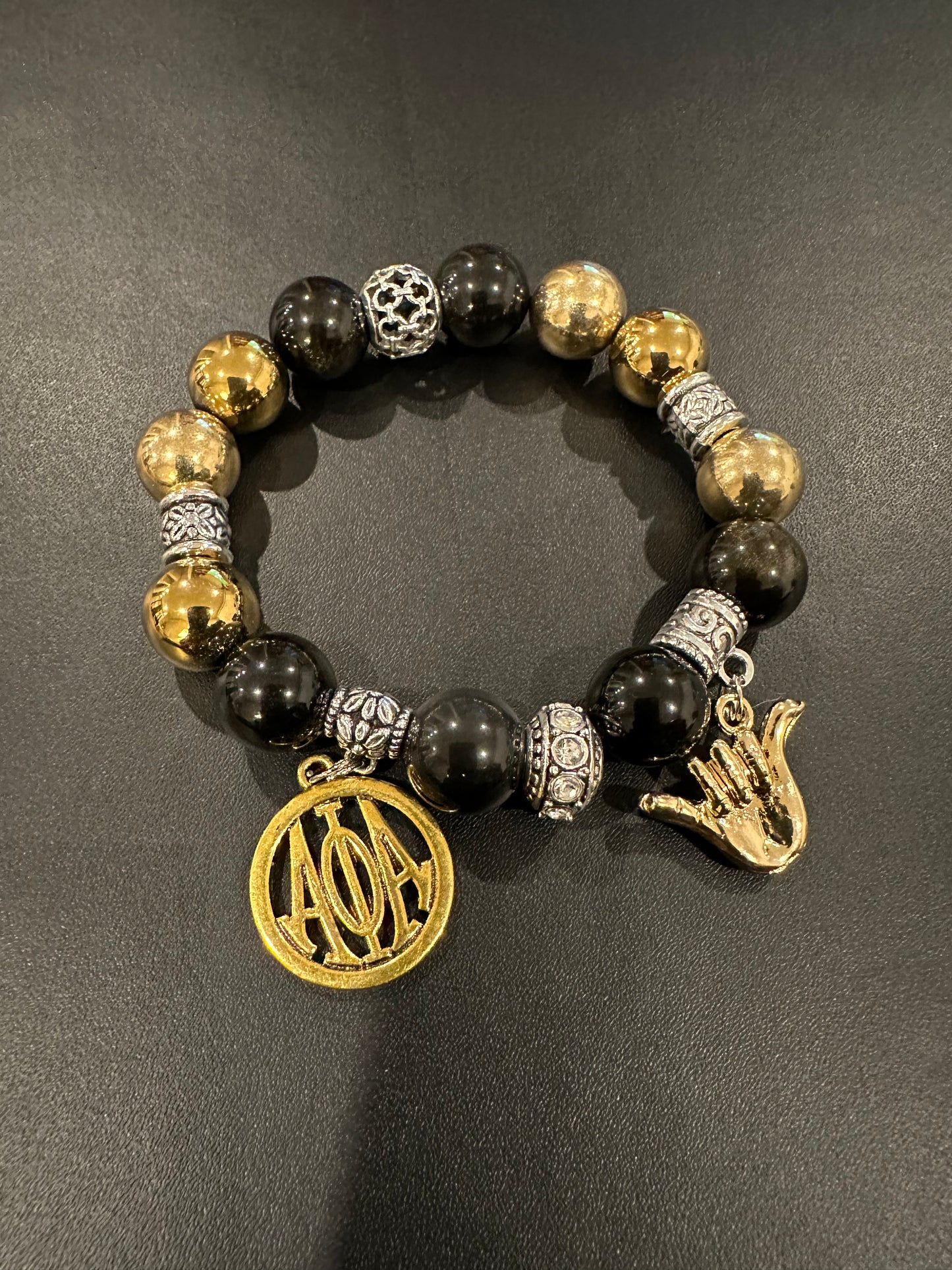 AP007 - Alpha Phi Alpha Charm Bracelet