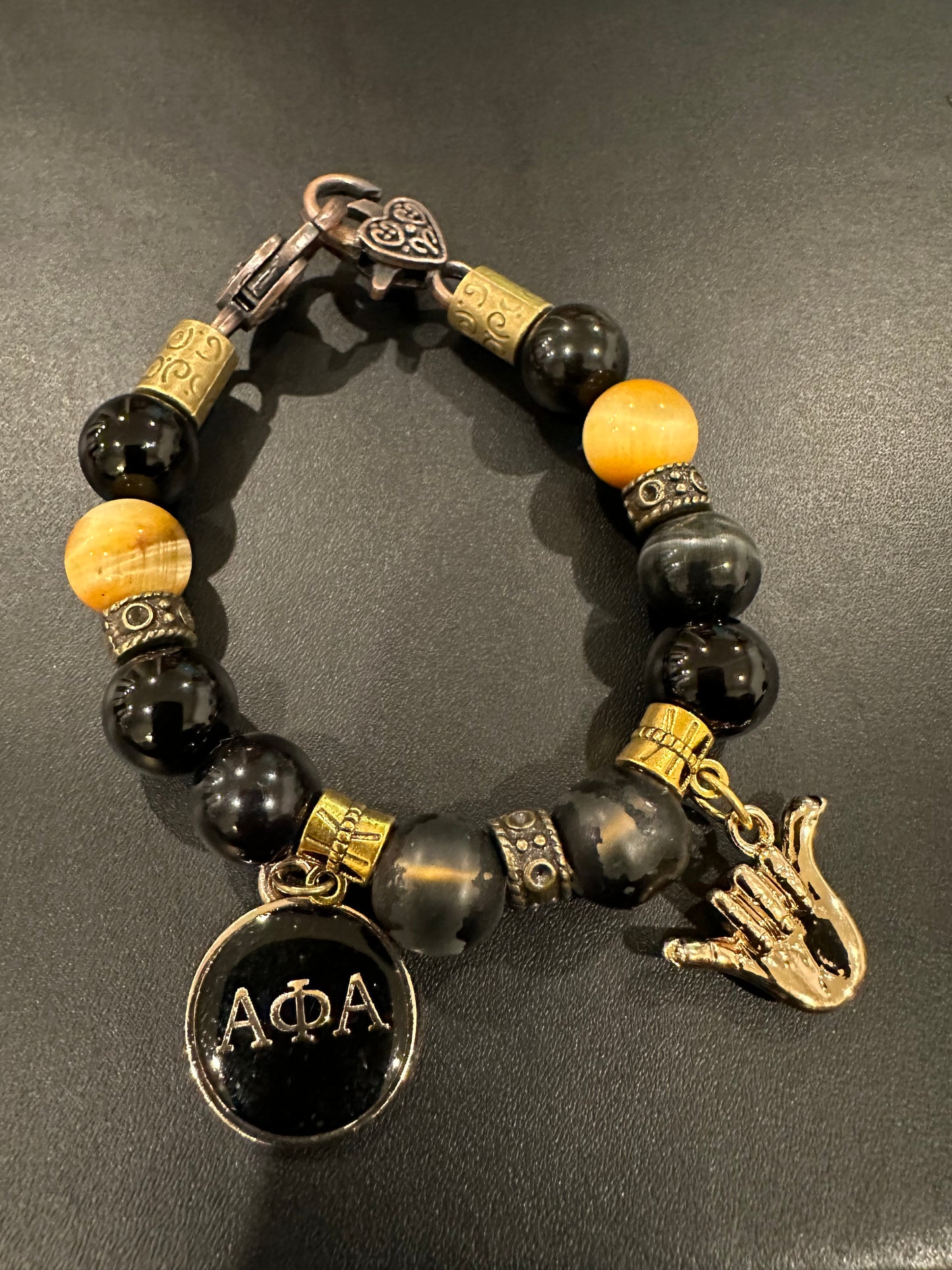 AP014 - Alpha Phi Alpha Charm Bracelet