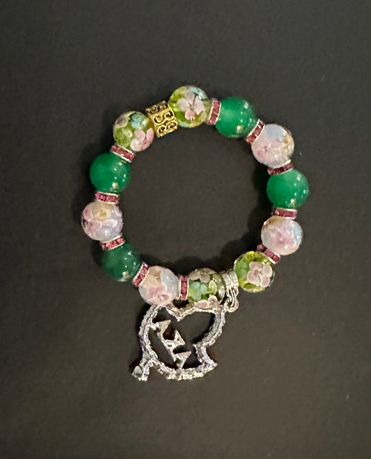 AK001 - Alpha Kappa Alpha Charm Bracelet