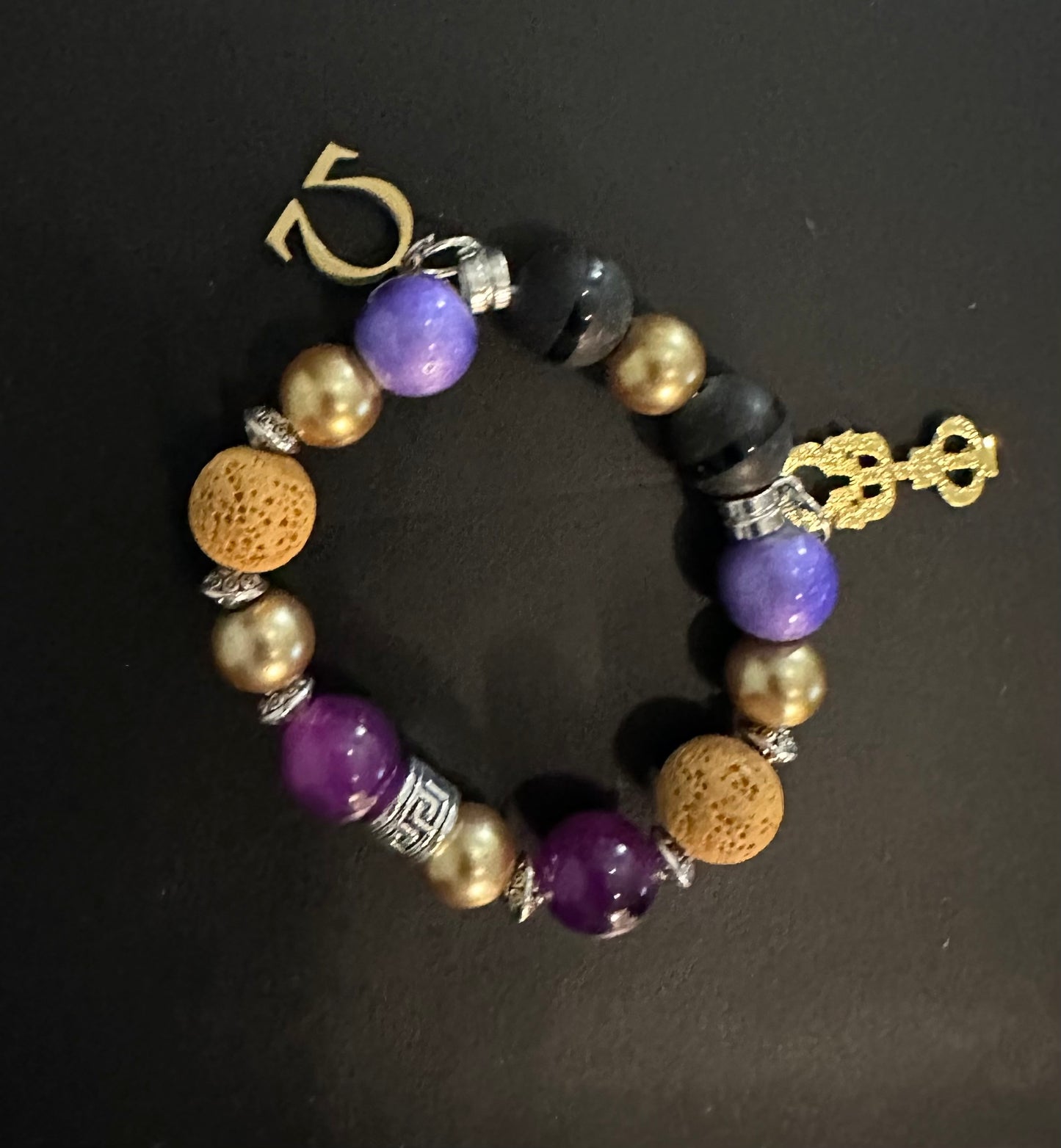 OM001 - Omega Psi Phi Charm Bracelet