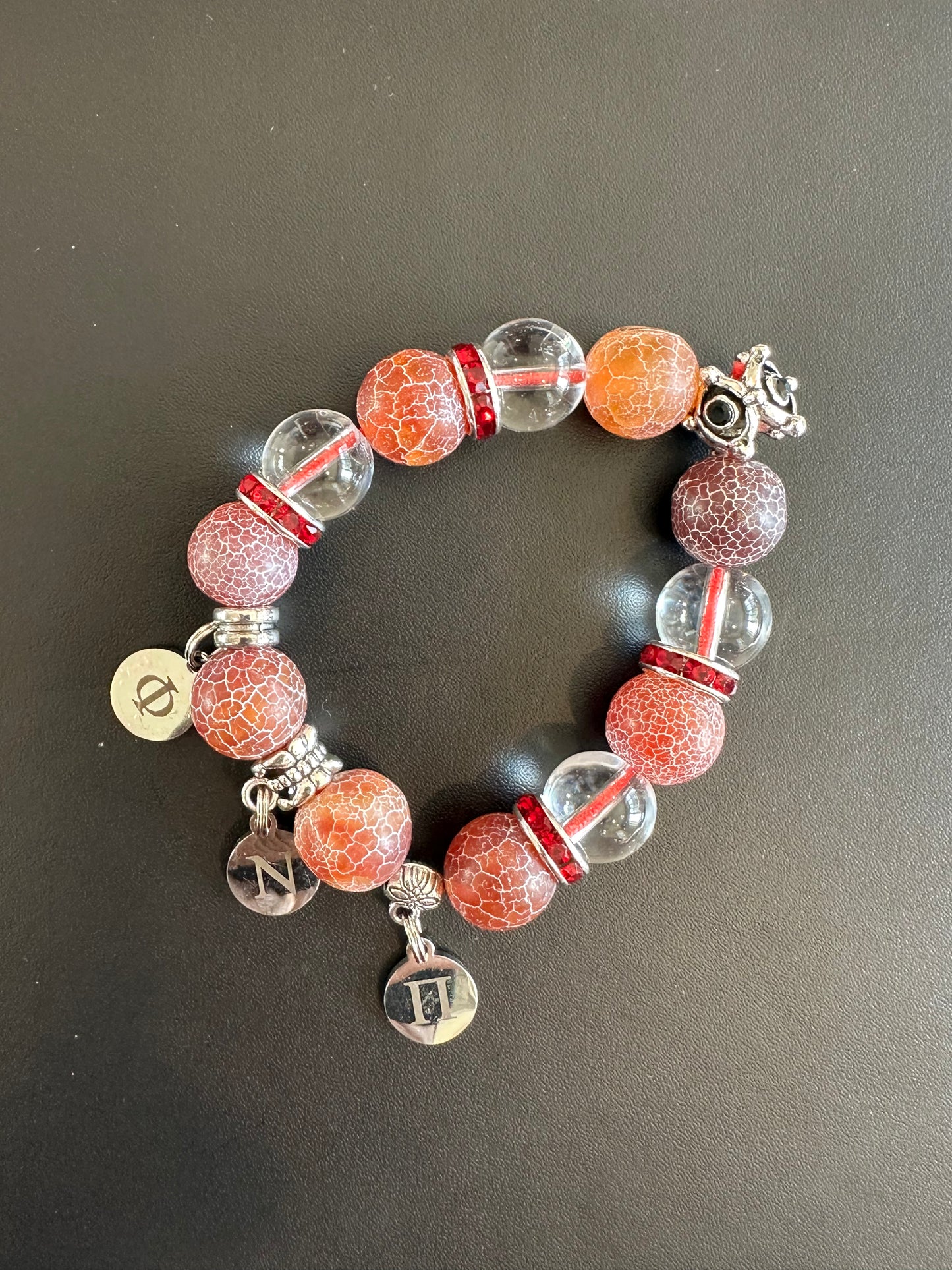 KA004 - Kappa Alpha Psi Charm Bracelet`