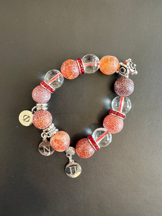 KA004 - Kappa Alpha Psi Charm Bracelet`