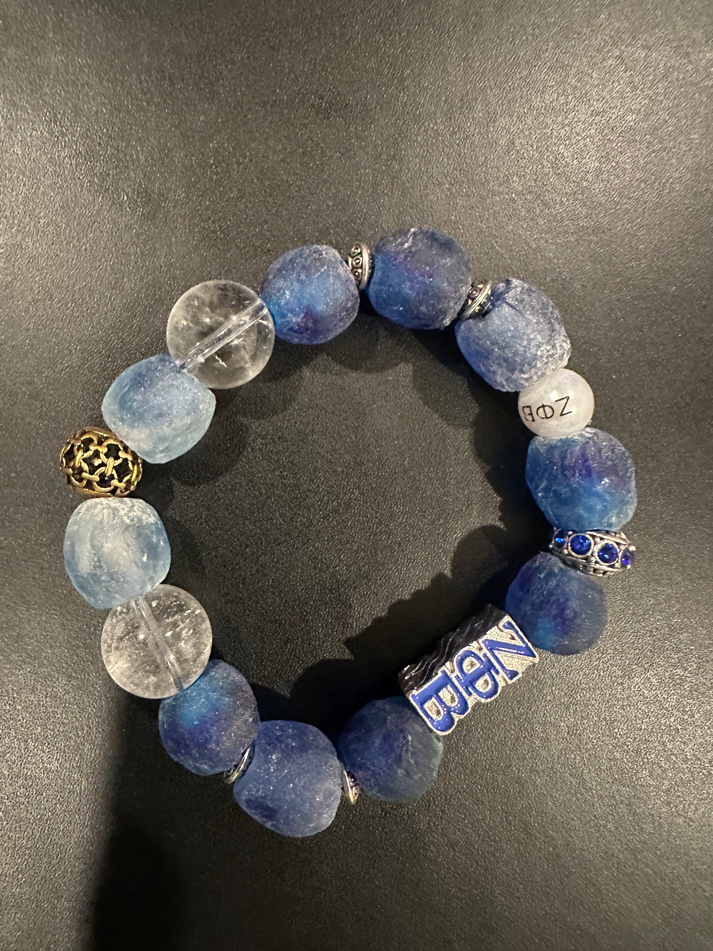 ZE018 - Zeta Phi Beta Charm Bracelet