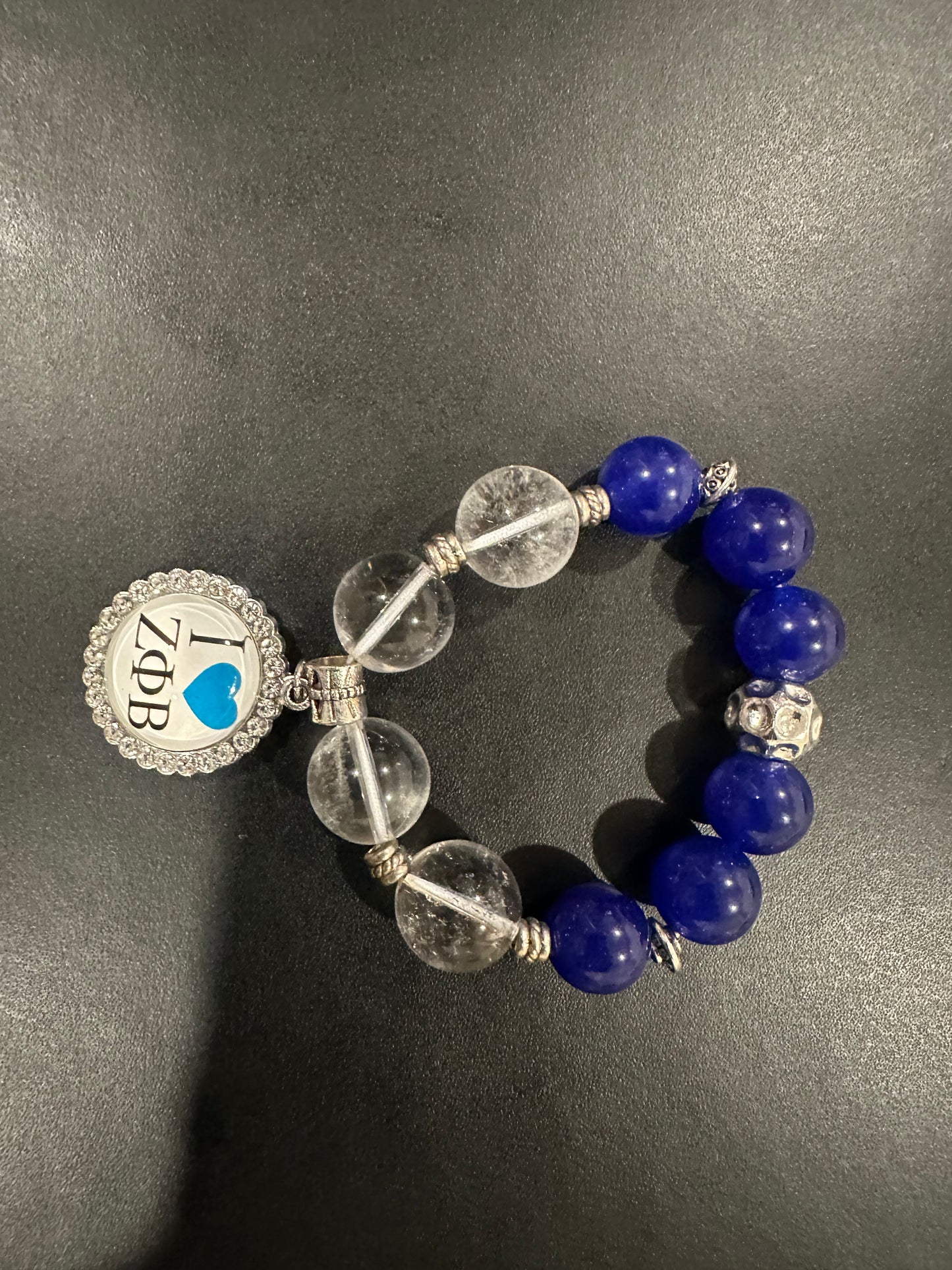ZE017 - Zeta Phi Beta Charm Bracelet