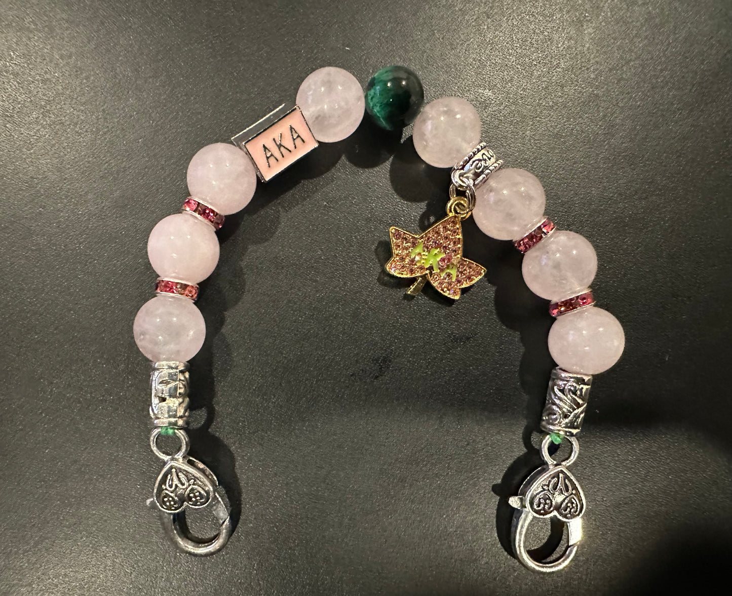 AK026- Alpha Kappa Alpha Charm Bracelet - G39