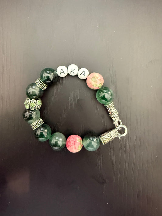 AK028- Alpha Kappa Alpha Charm Bracelet - G39
