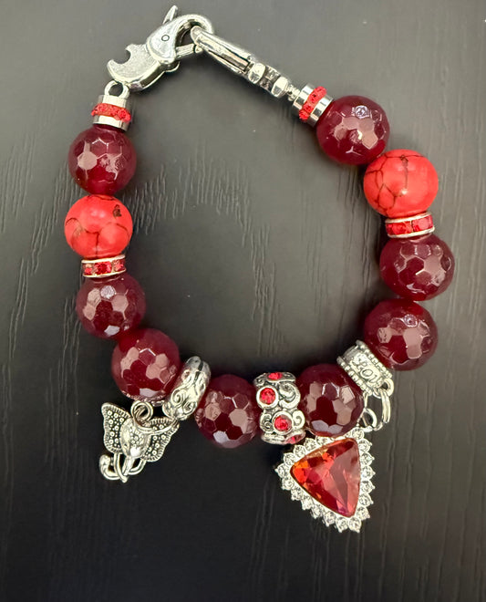 DE038 - Delta Sigma Theta Charm Bracelet - G39