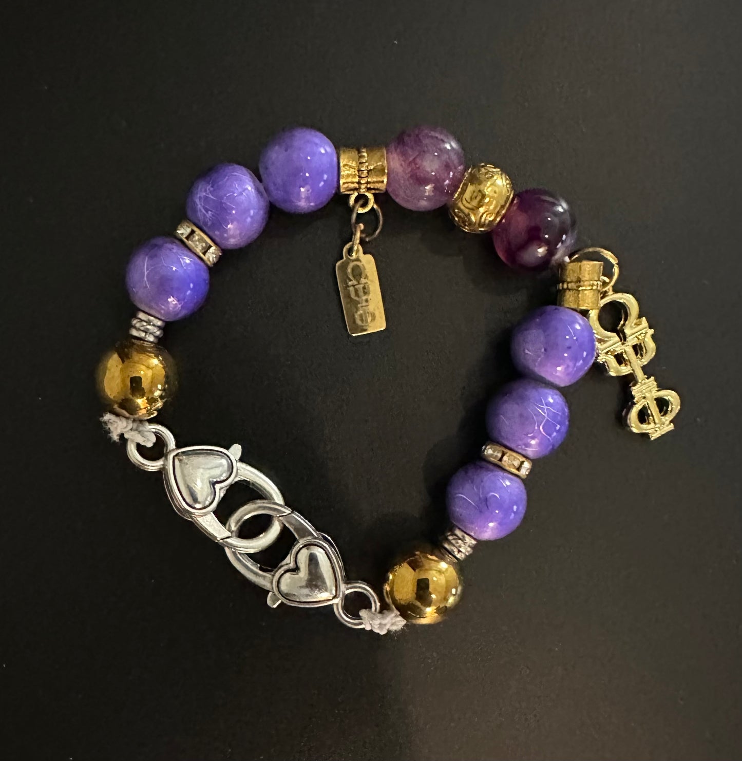 OM003 - Omega Psi Phi Charm Bracelet