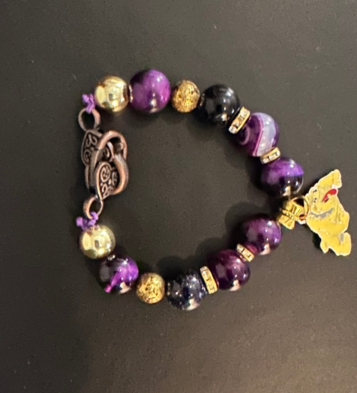 OM002 - Omega Psi Phi Charm Bracelet