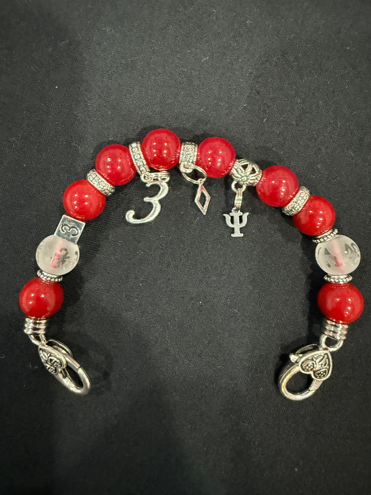 KA016 - Kappa Alpha Psi Charm Bracelet- Tre Klub
