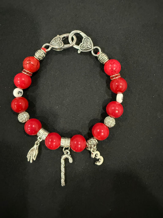 KA017 - Kappa Alpha Psi Charm Bracelet- Tre Klub