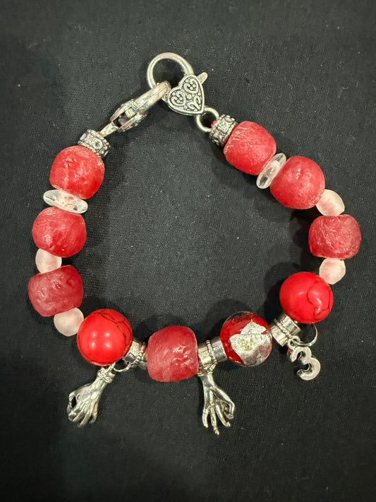 KA021 - Kappa Alpha Psi Charm Bracelet - Tre Klub