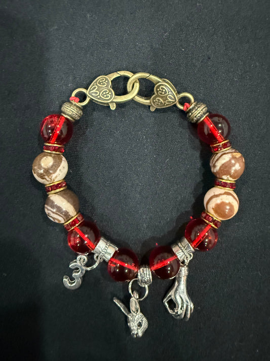 KA023 - Kappa Alpha Psi Charm Bracelet - Tre Klub