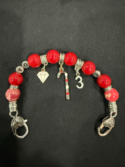 KA027 - Kappa Alpha Psi Charm Bracelet - Tre Klub