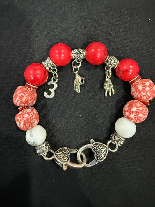 KA029 - Kappa Alpha Psi Charm Bracelet - Tre Klub